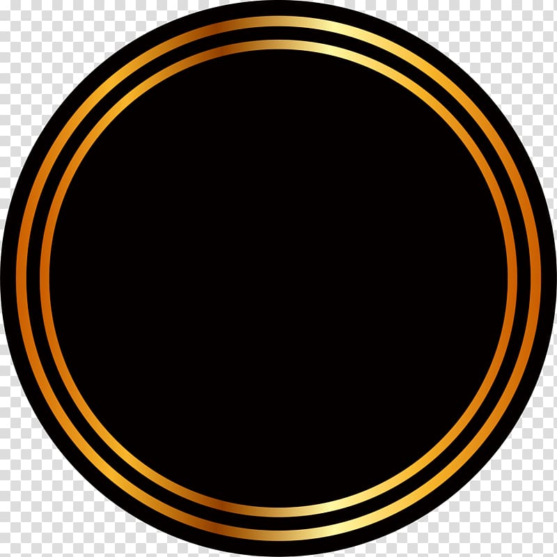 golden circle background transparent background PNG clipart