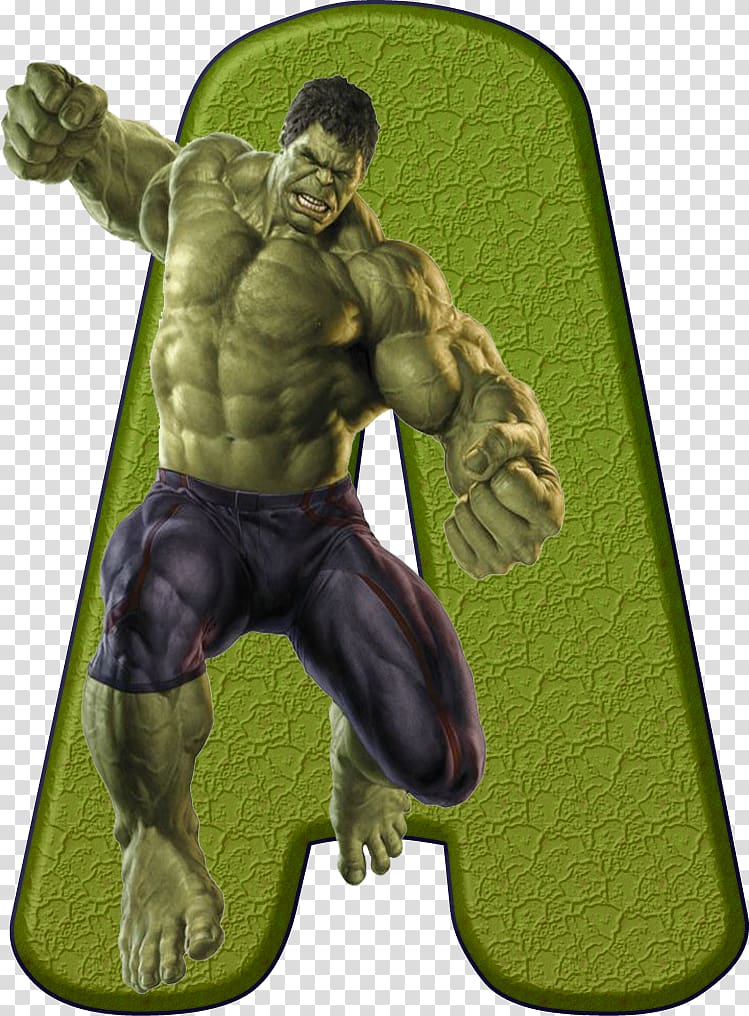 Hulk Superhero Thor Captain America Alphabet, hulk 3d transparent background PNG clipart