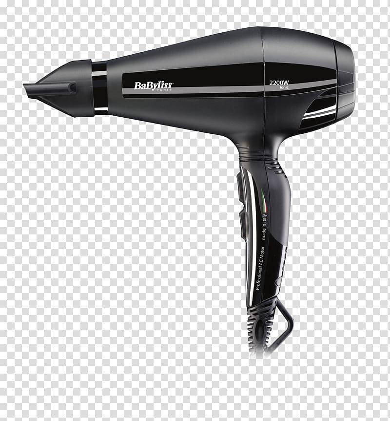 Hair iron Babyliss 2000W Hair Dryers BaByliss SARL Babyliss Secador Viaje 5250E 1200 W, hair transparent background PNG clipart
