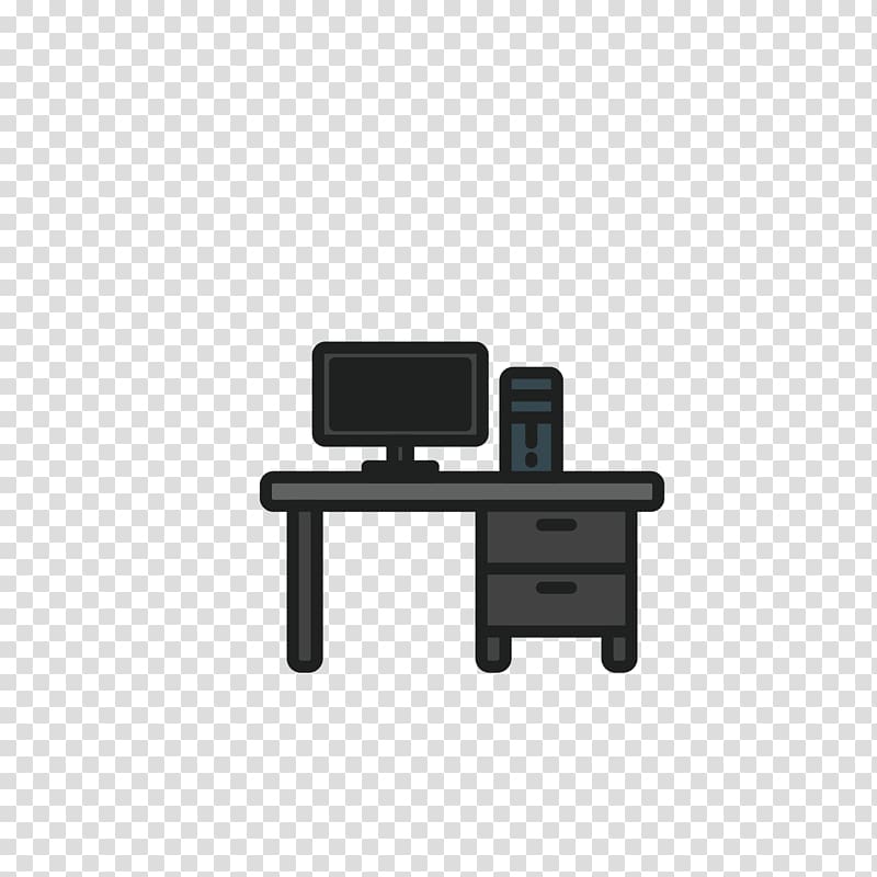 Computer case Table Desktop computer, Hand painted computer desk cabinet transparent background PNG clipart