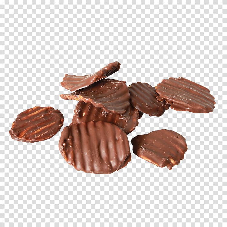 Praline Chocolate bar Chocolate truffle Bonbon, chip transparent background PNG clipart