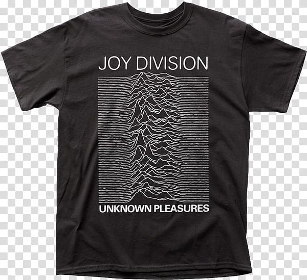 Concert T-shirt Unknown Pleasures Joy Division, T-shirt transparent background PNG clipart