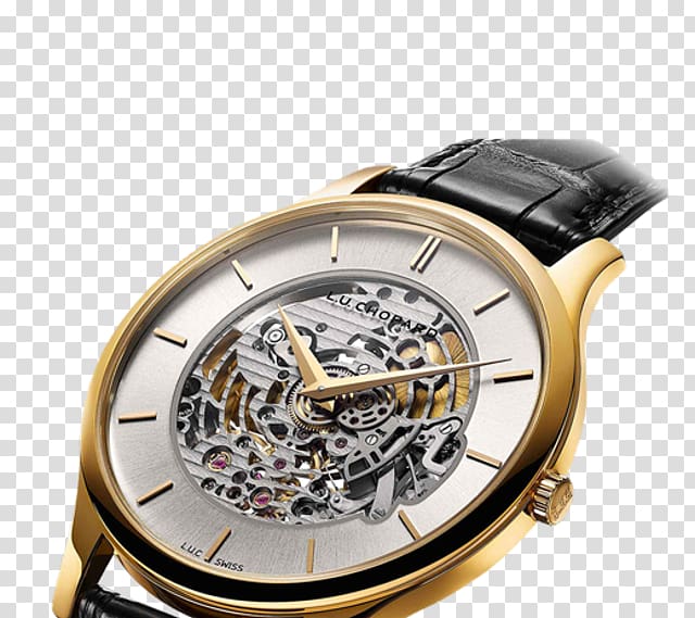 Skeleton watch Chopard Luxury Watch strap, Chopard transparent background PNG clipart