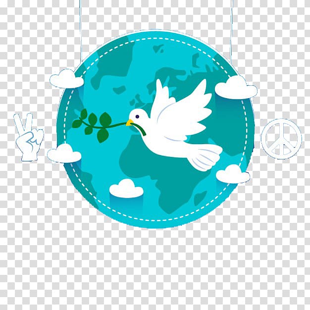 International Day of Peace World u548cu5e73u9d3f Euclidean , Dove and olive branch transparent background PNG clipart