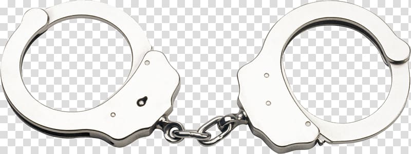 Handcuffs Gold Police officer Smuggling, handcuffs transparent background PNG clipart