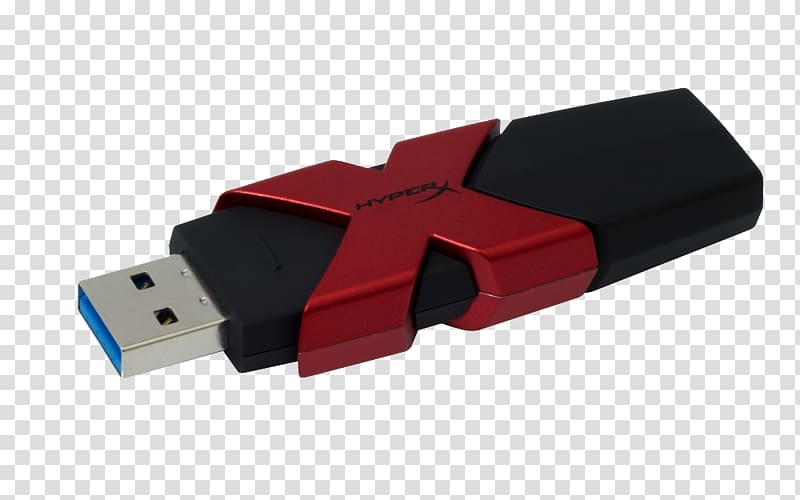 USB Flash Drives Kingston Technology HyperX USB 3.0 HXS3/64GB, USB transparent background PNG clipart