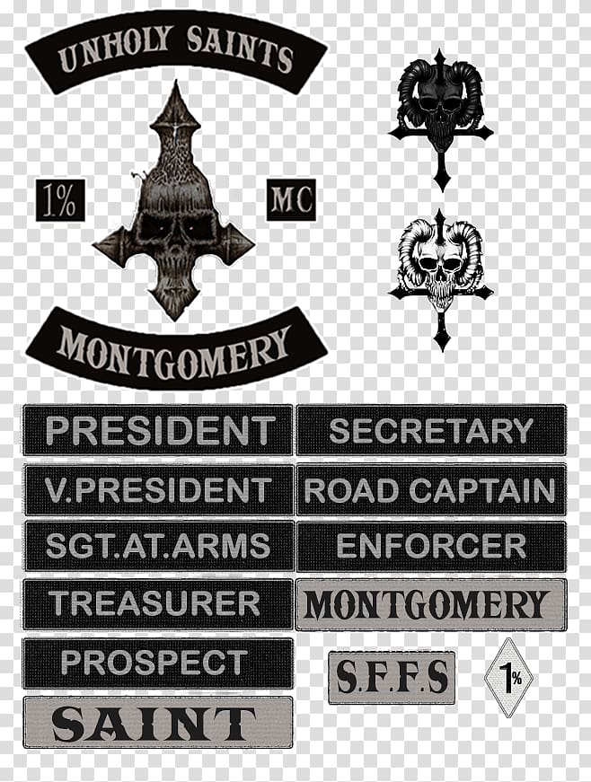 Logo Font Black Rizal Memorial College, sergeant at arms motorcycle club transparent background PNG clipart