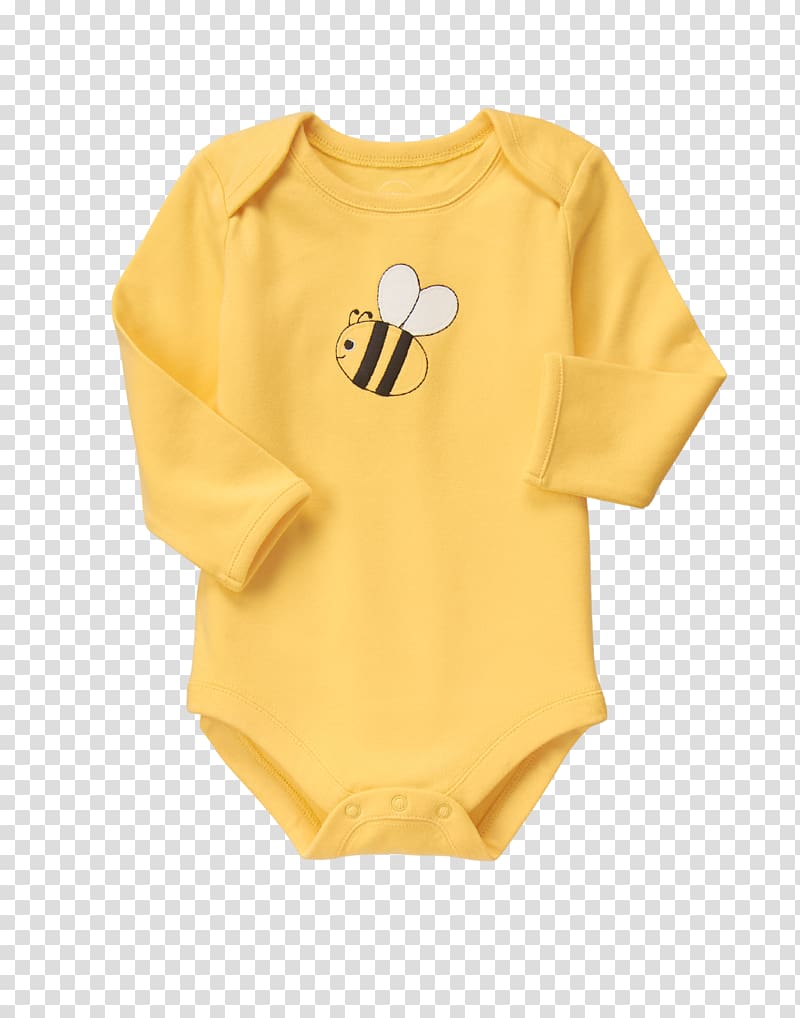 Infant clothing Bodysuit Bee Sleeve, bee transparent background PNG clipart