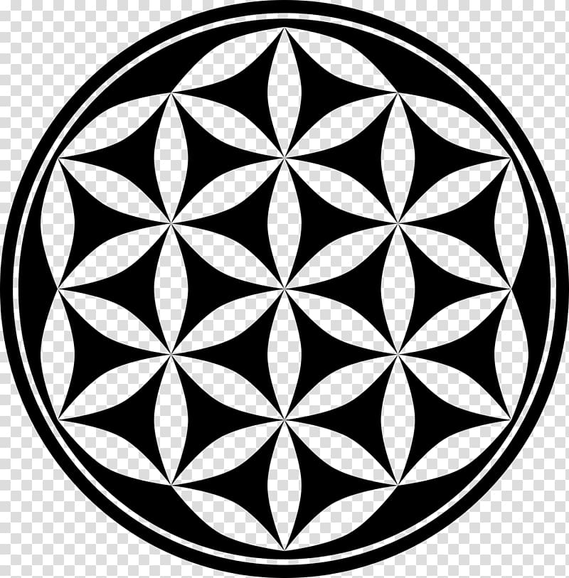 Overlapping circles grid Sacred geometry Mandala Symbol, symbol transparent background PNG clipart