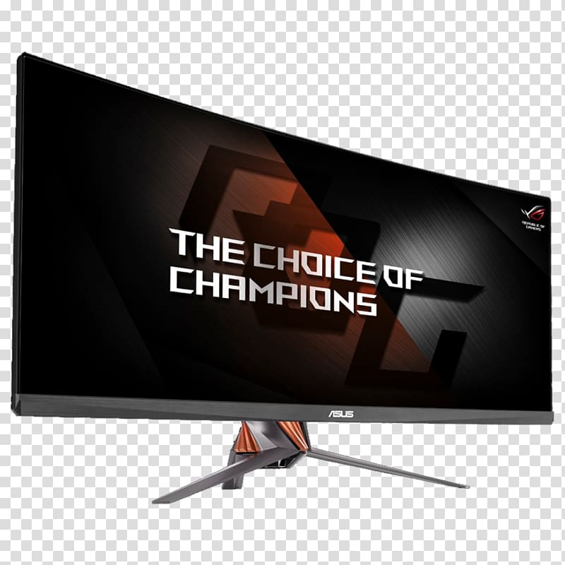 ASUS ROG Swift PG-8Q Computer Monitors Nvidia G-Sync 21:9 aspect ratio IPS panel, mouse pad transparent background PNG clipart