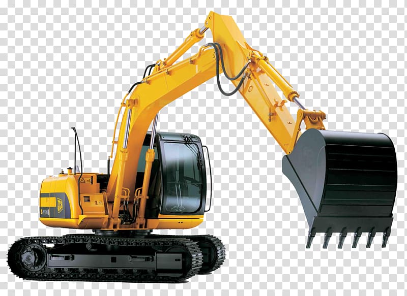 yellow and black excavator, Excavator Plant Heavy Machinery JCB, excavator transparent background PNG clipart