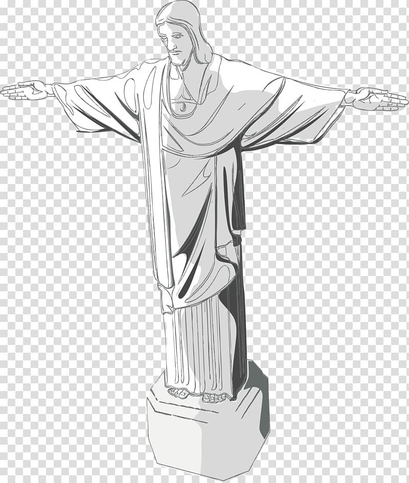 Christ the Redeemer Statue, Free goddess element transparent background PNG clipart