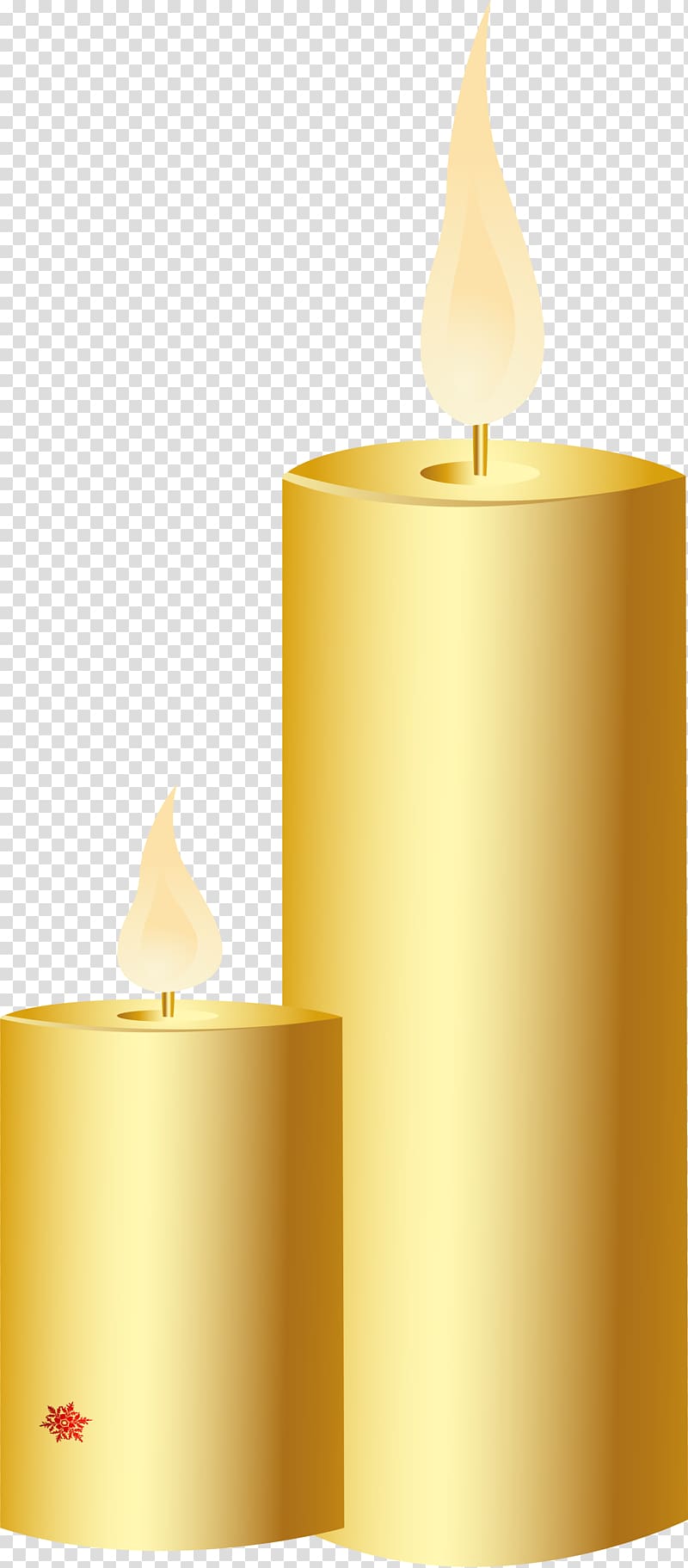 Candle Light Yellow, Simple yellow candle transparent background PNG clipart