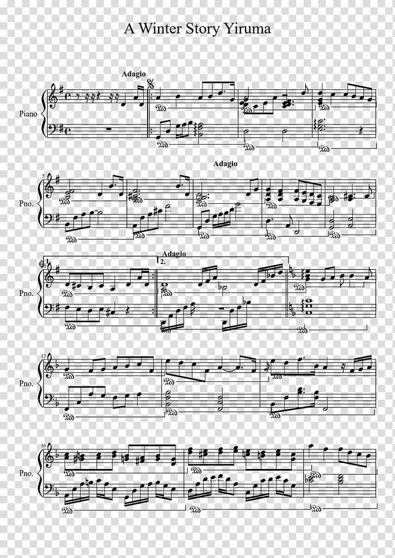 Sheet Music Piano Valse Lente, op. 33 Musical notation, piano transparent background PNG clipart