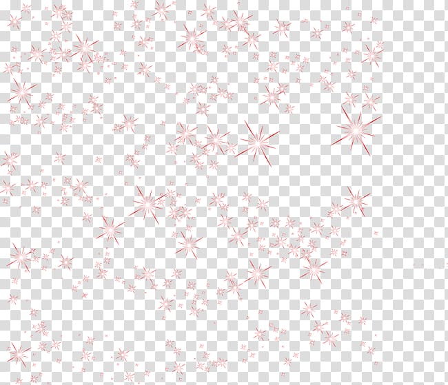 Pink Petal Pattern, Red Star Shading transparent background PNG clipart