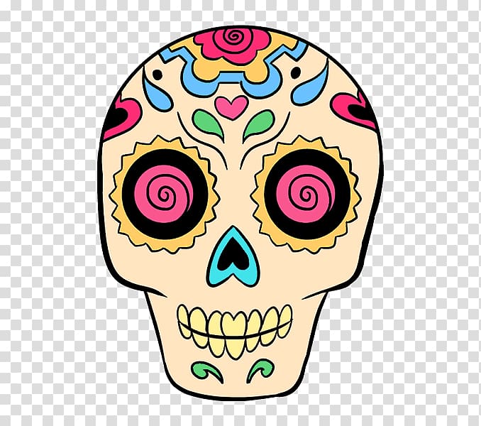 Calavera Drawing Skull Sketch, sugar transparent background PNG clipart