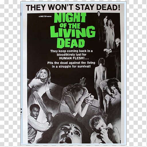 Night of the Living Dead Film Poster Horror, others transparent background PNG clipart