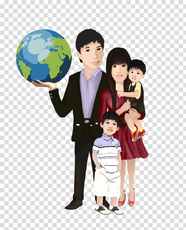 Family Parenting Sibling rivalry , Family cartoon transparent background PNG clipart