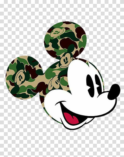 Clip Royalty Free Download Collection Of Wallpaper - Mickey Mouse Bape  Supreme, HD Png Download , Transparent Png Image - PNGitem