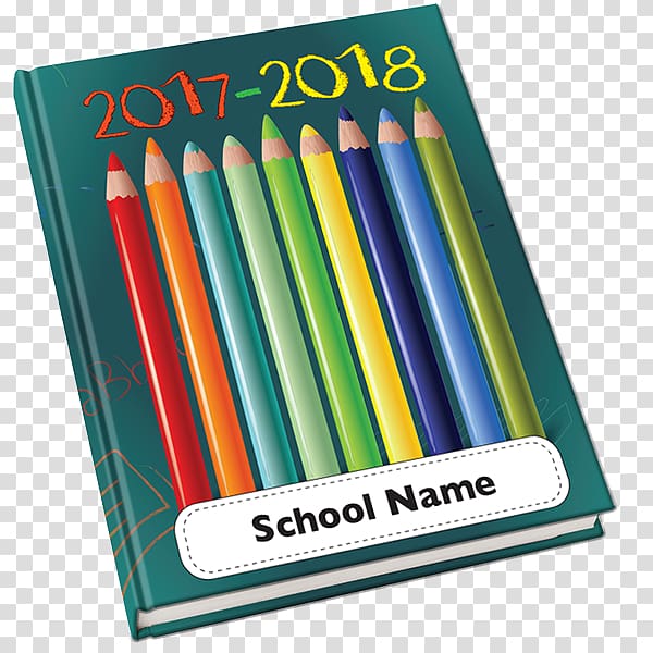 Pencil Writing implement Material, Yearbook cover transparent background PNG clipart