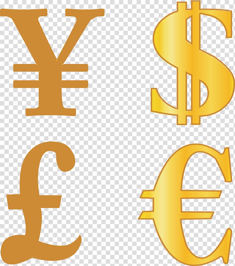 Japanese yen Yen sign Symbol Illustration, Four Coin symbol transparent background PNG clipart