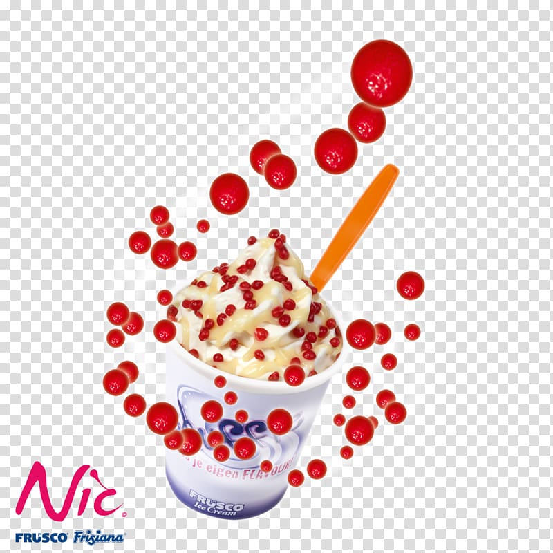 Ice cream Milkshake Soft serve NIC Nederland B.V. Strawberry, ice cream transparent background PNG clipart