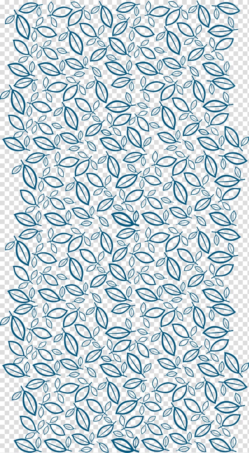 Blue Leaf Pattern, Blue leaf shading material transparent background PNG clipart