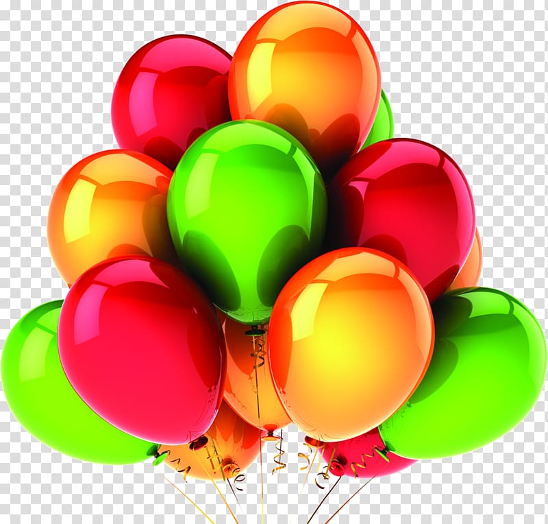 Balloon Birthday Party , Colorful balloons background material group transparent background PNG clipart