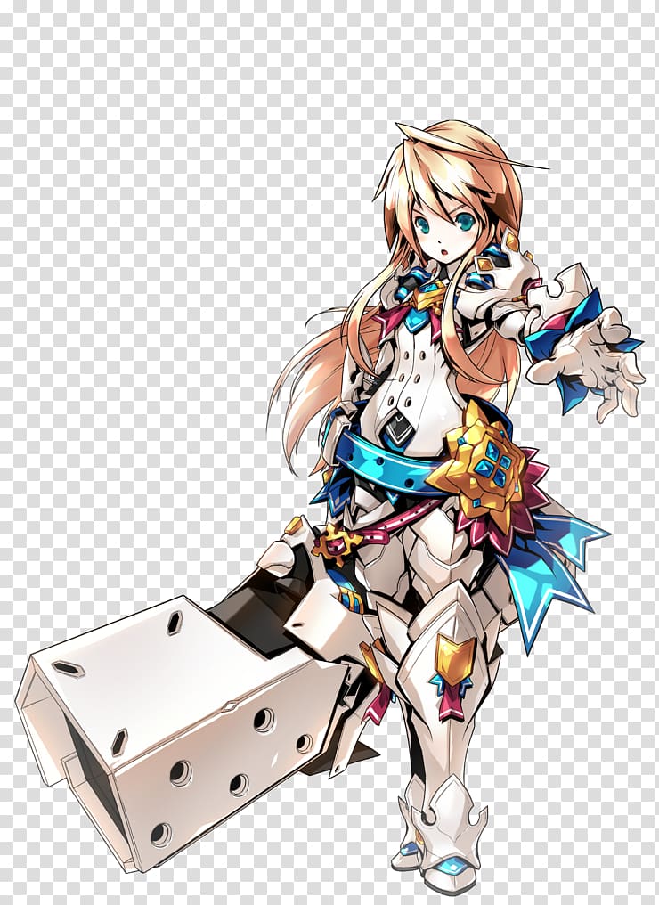 Elsword Paladin Iron Berserker Knight, anime rpg transparent background PNG clipart