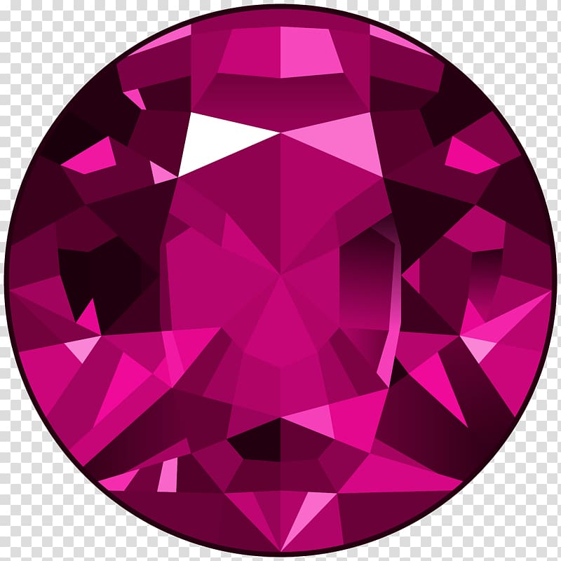 round purple gemstone illustration, Gemstone Purple Diamond , Pink Gem transparent background PNG clipart