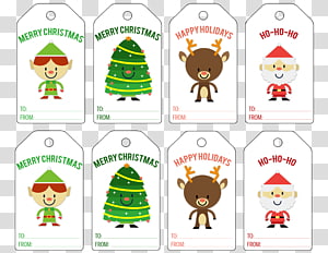 Santa Claus Christmas , tags transparent background PNG clipart thumbnail