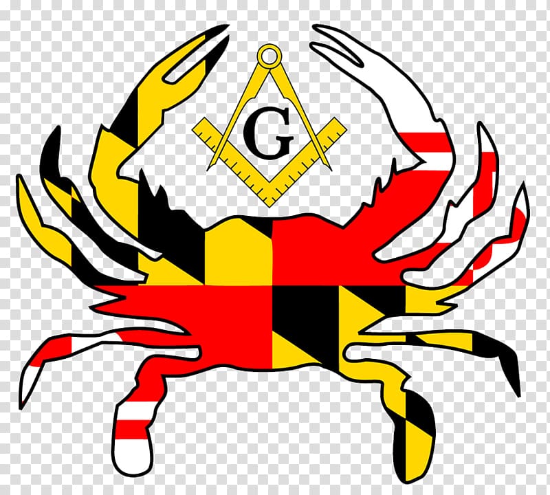 Flag of Maryland Crab , seafood feast transparent background PNG clipart