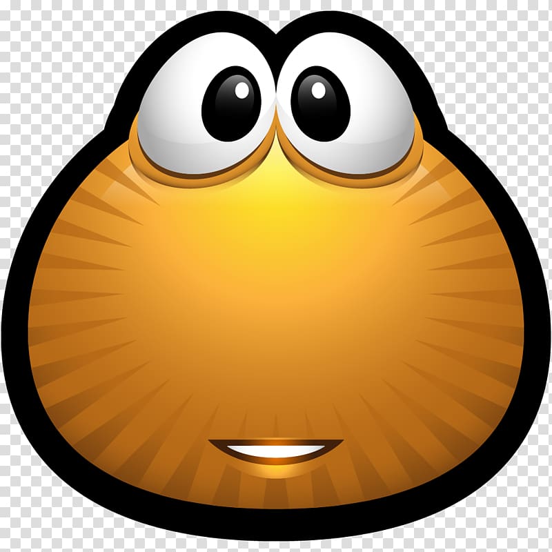 emoticon smiley yellow beak, Brown Monsters 07 transparent background PNG clipart
