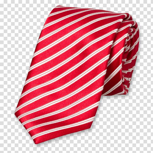 Necktie Red White Silk Stripe, suit transparent background PNG clipart