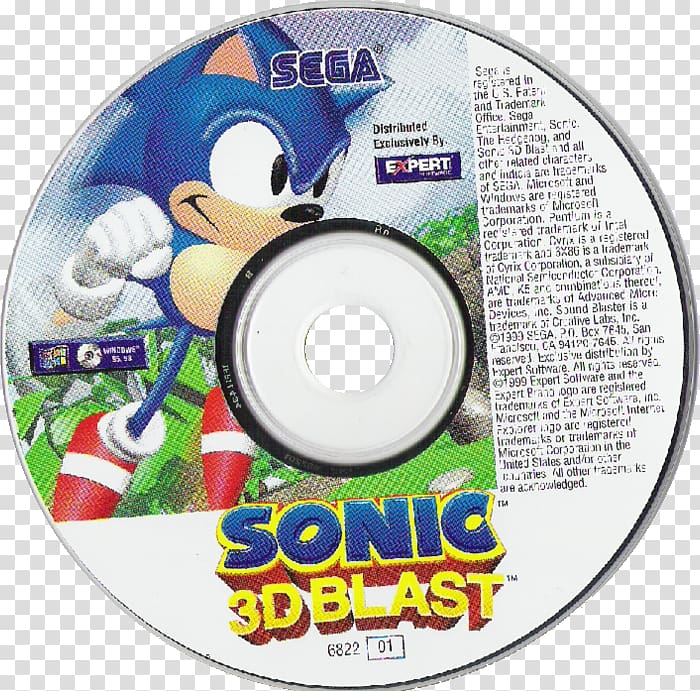 Sonic 3D Sega Saturn Compact disc Game 版本体, Sonic Blast transparent background PNG clipart