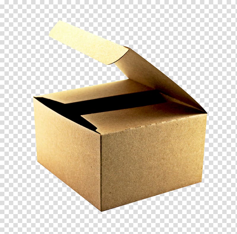 brown box, Cardboard box Learning OpenCV, Cardboard Box transparent background PNG clipart