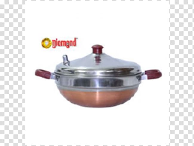 Lid Karahi Stainless steel Metal Frying pan, pressure cooker transparent background PNG clipart
