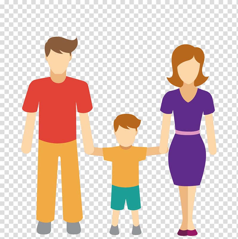 family illustration, Family Interpersonal relationship Icon, He took the child\'s parents transparent background PNG clipart