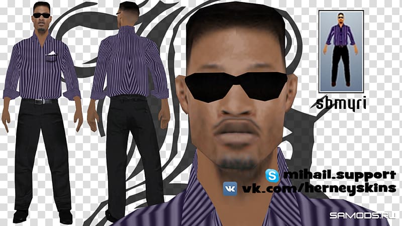 Sunglasses Shirt Fashion Grand Theft Auto: San Andreas Suit, paramedic gta sa transparent background PNG clipart
