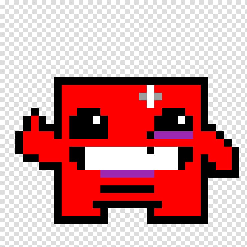 Super Meat Boy Pixel art Video game Minecraft, Minecraft transparent background PNG clipart