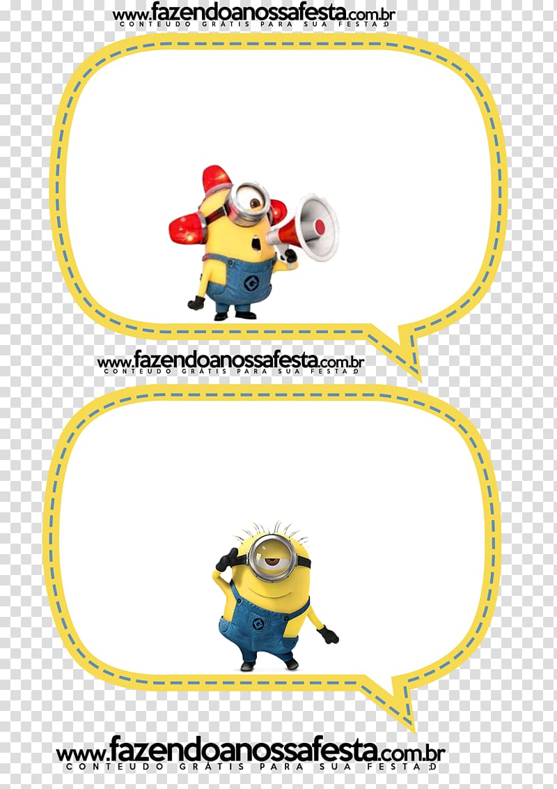 Placas Minions Birthday Party Despicable Me, MINION BIRTHDAY transparent background PNG clipart