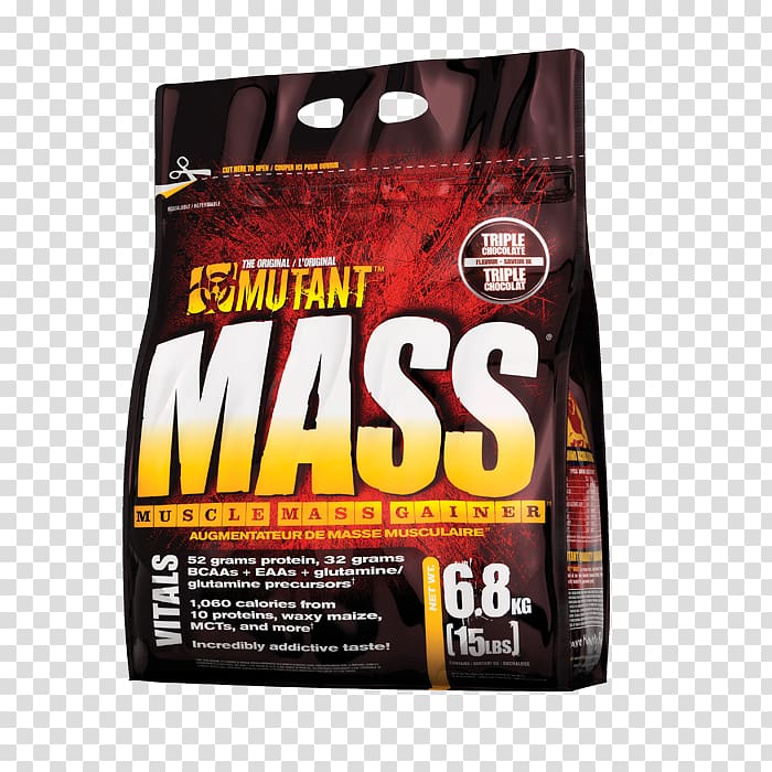 Gainer Dietary supplement Mass Mutant Bodybuilding supplement, Hazelnut Butter transparent background PNG clipart