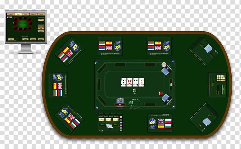 Poker table Texas hold \'em Poker table Game, table transparent background PNG clipart