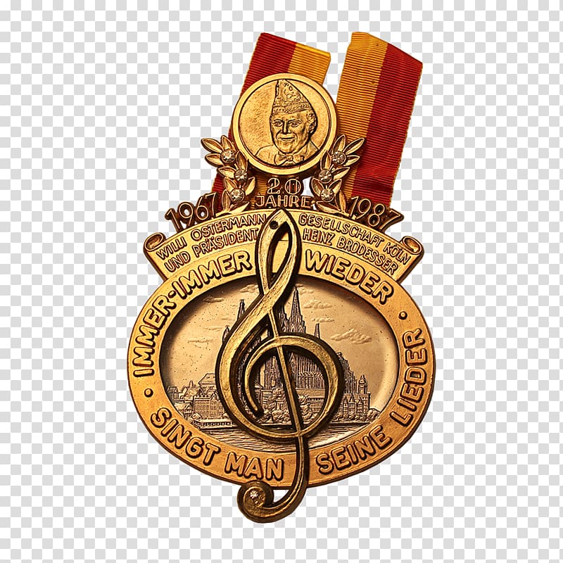 Willi Ostermann Gesellschaft Medal Gold Anugerah kebesaran negara Cologne, medal transparent background PNG clipart