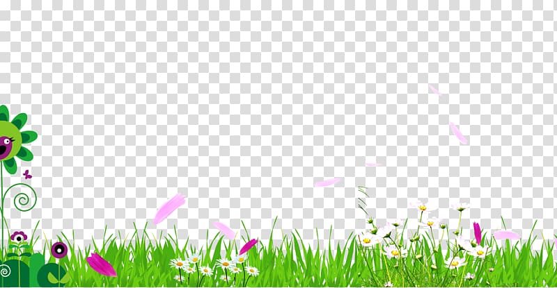 flowers and grass, Meadow Fundal, Grass background transparent background PNG clipart