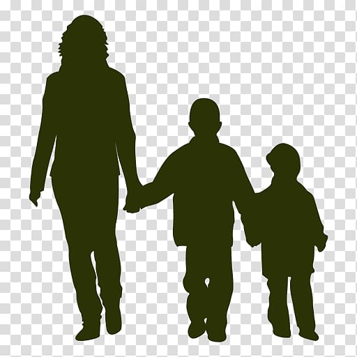 Silhouette , mom transparent background PNG clipart