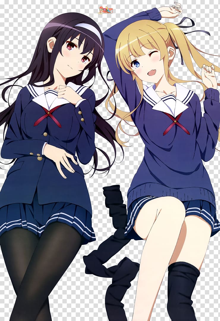 Saekano: How to Raise a Boring Girlfriend Anime Manga Fan service Otaku, Anime transparent background PNG clipart