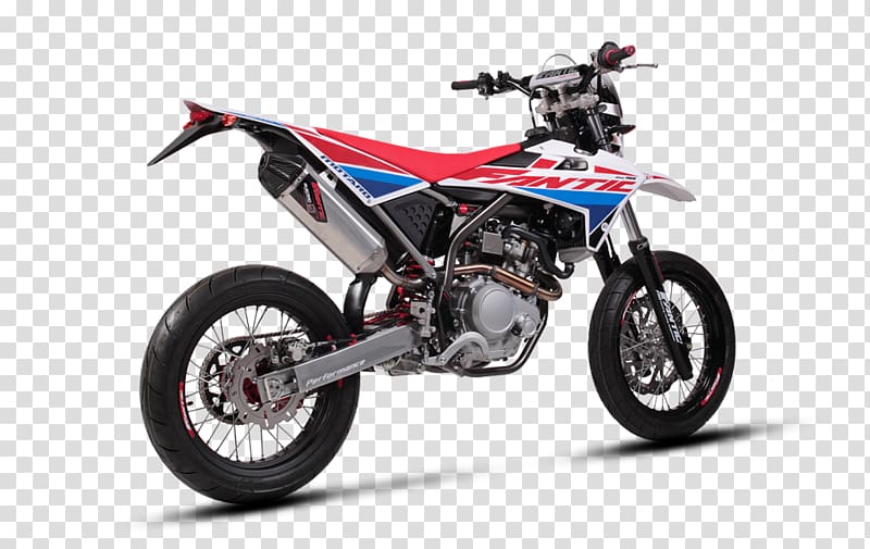 Fantic Motor Caballero Enduro Motorcycle Supermoto, motorcycle transparent background PNG clipart