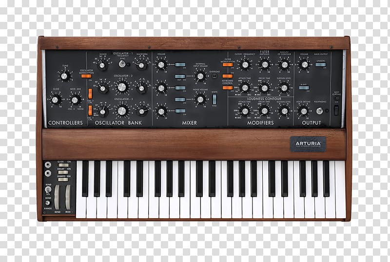 Minimoog ARP 2600 Arturia Software synthesizer Sound Synthesizers, musical instruments transparent background PNG clipart