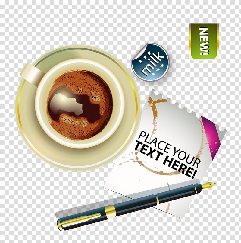 Instant coffee Espresso Coffee cup Cafe, Ultra-realistic office coffee transparent background PNG clipart